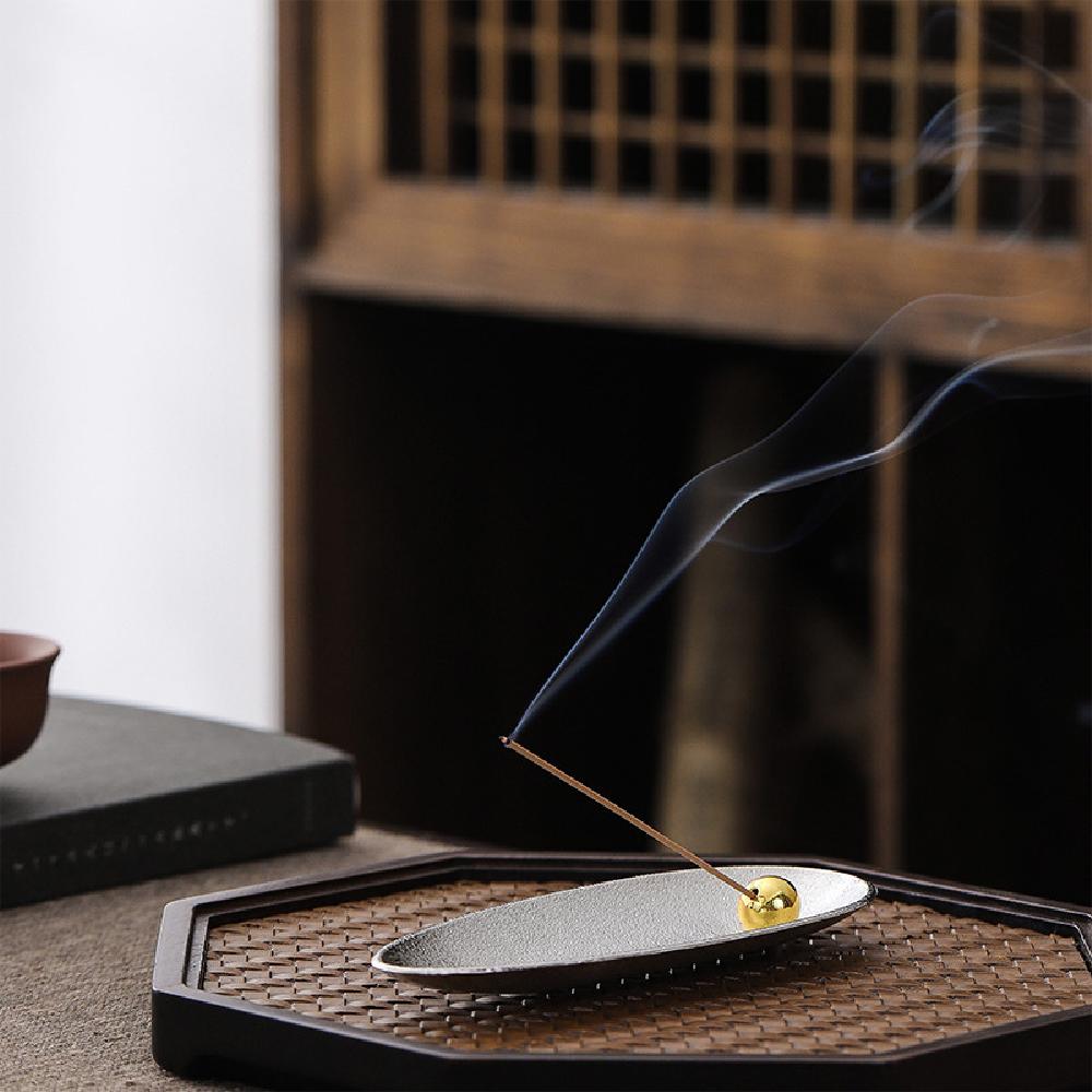 Alloy copper bead incense holder Zen tea ceremony line incense burner household indoor incense utensil 7
