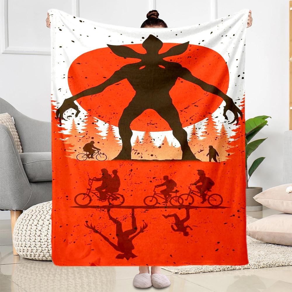 Stranger Things Mashup Suitable Blanket for Offices, Travel, Living Rooms Also a Good Gift for Friends and Family Suitable for All Seasons.