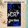 Beach TowelCristiano Ronaldo Custom Name Text Personalized Soft Towel for Beach Pool Indoor Home Decor Gift