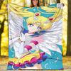 1pc Sailor Moon Theme Blanket - Digital Print, Polyester, Cozy for All Seasons, Perfect for Outdoor, and Travel