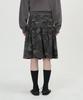 Tofi Woman W Back Flap Flare Skirt (Charcoal)