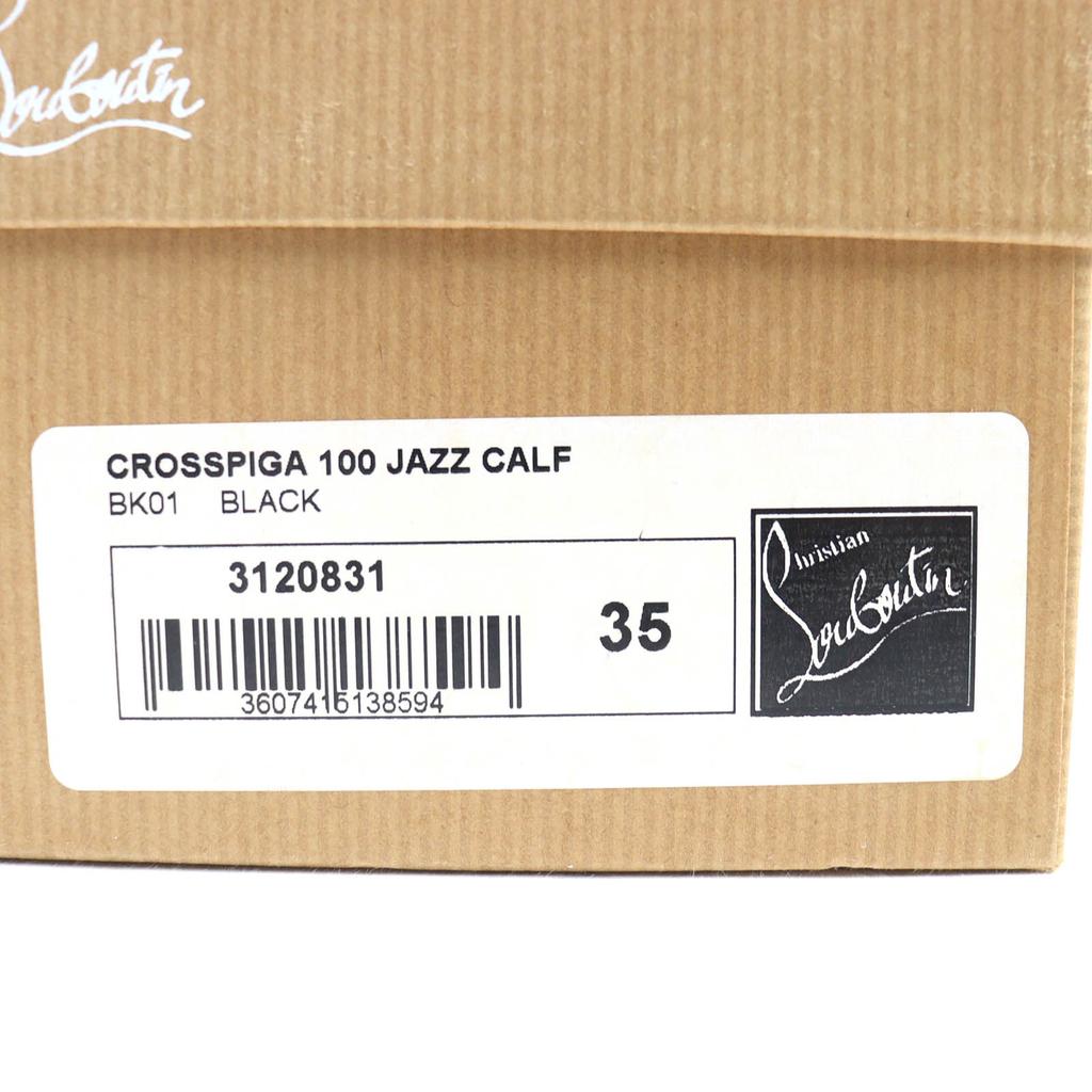 Makellose Christian Louboutin Pumps CROSSPIGA 100 JAZZ Spitzschuh schwarz 35 Gebraucht