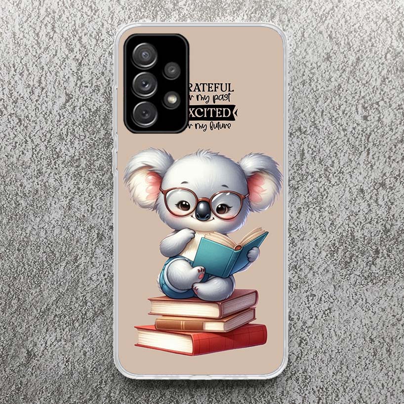 Koala Kawaii Cute Animal Print Soft Case for Samsung A51,A50,A21S,A70,A71 Phone Shell A31,A41,A10,A20E,A30,A40,A6,A7,A8,A9 Cover