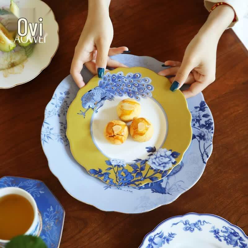 Aowei Jingdezhen 2026 Korean Style Ceramic Dining Plate