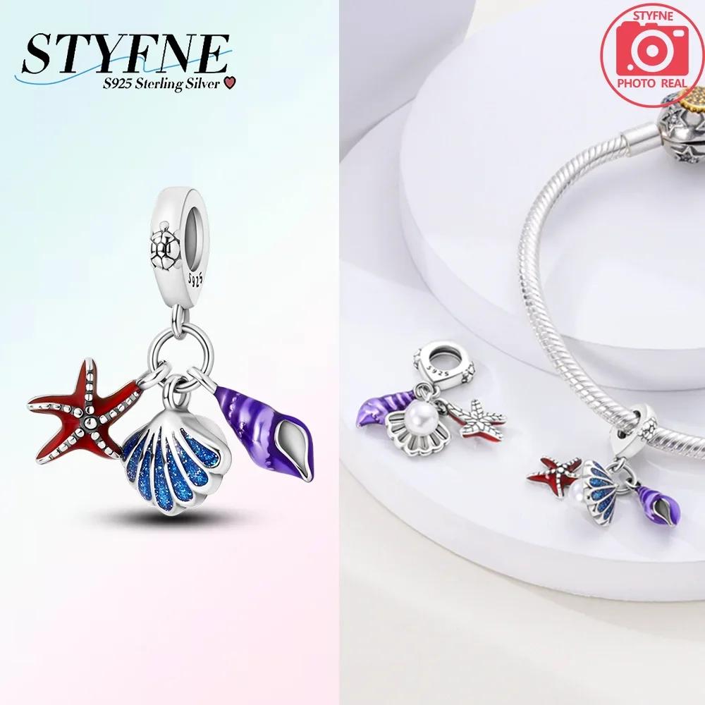 Copper Ocean World Series Sea Turtle Starfish Little Crab Octopus Charms Bead Fit Bracelet Diy Jewelry