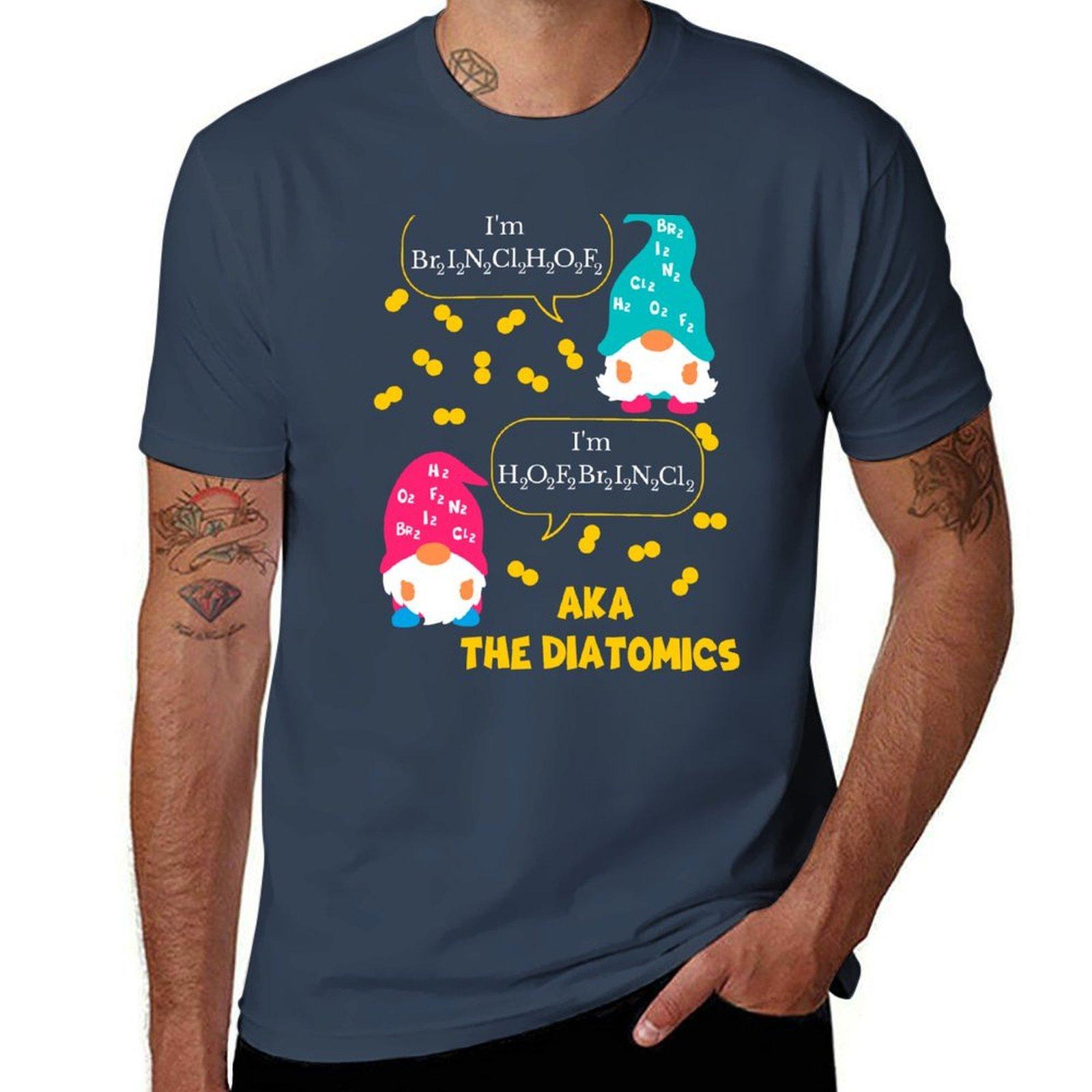 Chemistry The Diatomic Molecules TShirt Basic Lightweight Short Sleeve Tee S