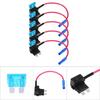 5 Stück Auto KFZ Sicherungsabzweigadapter Standard ATO ATC Flachsicherungen Halter