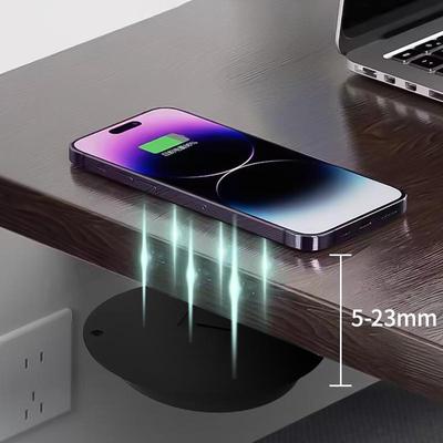 Caricabatterie Wireless Nascosto a Lunga Distanza Sotto il Tavolo 23mm per Uso Domestico
