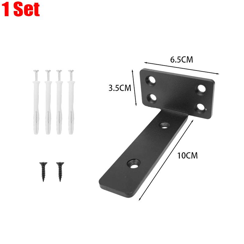 

Metal Floating Shelf Brackets Heavy Duty 90 Degree Support Bookshelf Holders L-shape Partition Wall Shelves Bracket with Screw other