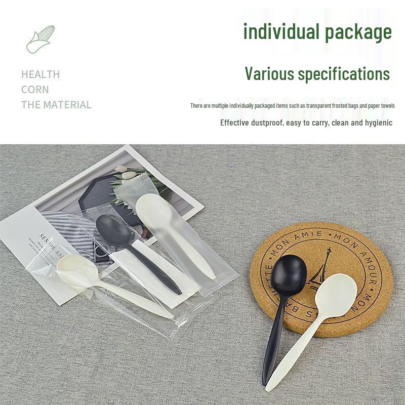 ZISIZ Disposable Plastic Spoons