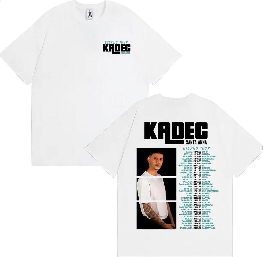 Kadec Santa Anna Eterno Tour 2026 Graphic Tshirts Men Women Fashion Vintage Short Sleeve T Shirts 100 Cotton Oversized Tshirt