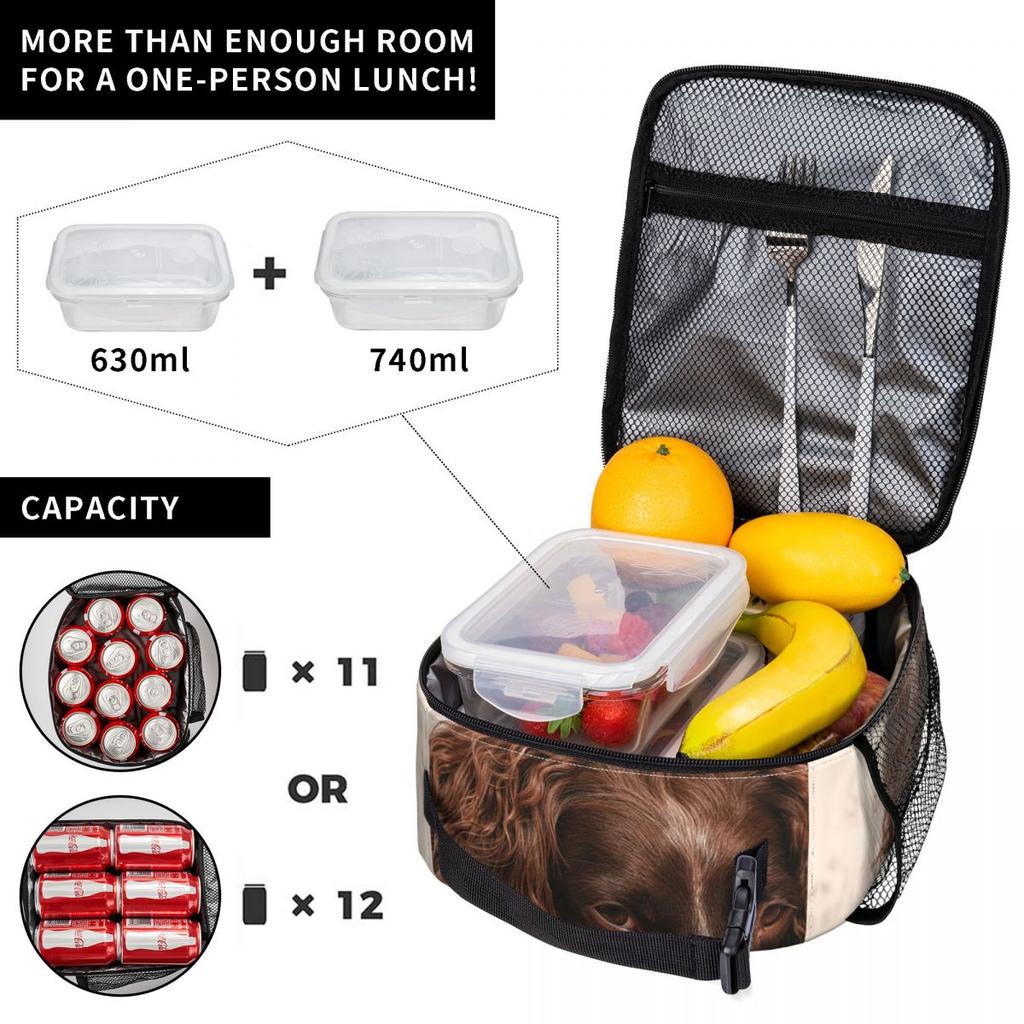 English Springer Spaniel Insulated Lunch Bag for Women Office Cooler Thermal Food Box Tote Leakproof Lunch Boxes Container