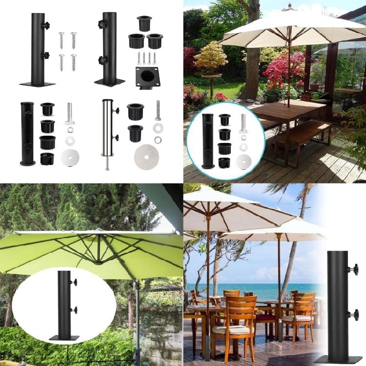 Square Stand for Water Parks Restaurants Backyards Parasol Umbrella Mount Clamp