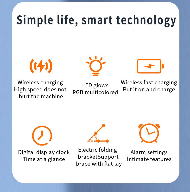 5-in-1 Wireless Charger: Electric Folding, Cross-Border Hot Selling