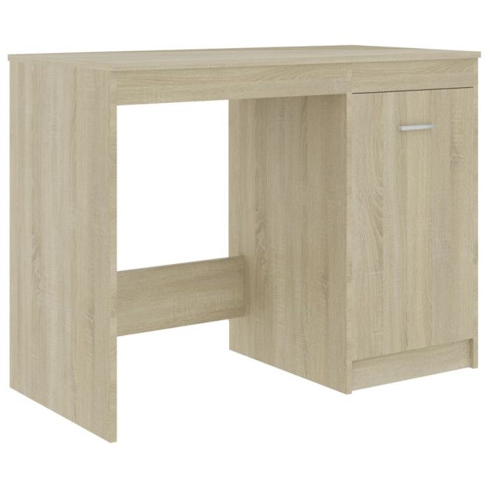 VidaXL Desk Sonoma Oak 100x50x76 Cm Chipboard