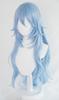 Cosplay Wig with Ray Wig Net, Blue, Heat-Resistant (C (Long))