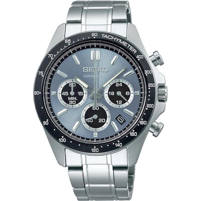 

Seiko 1/5-Second Chronograph Quartz Men s Watch SBTR027 Blue-Gray Metallic [Official Japanese Product]