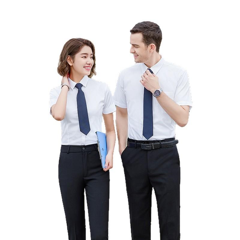 19% Bamboo Fiber, Shirt Men's Long Sleeve Business Solid Color Formal White Shirt Men's Work Occupational Non-ironing Men's Clothing