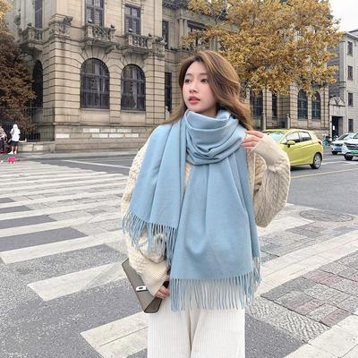 Sciarpa Monocolore Lana-Cachemire per Donna & Uomo - Nuova Collezione Inverno 2024