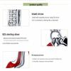 European & American S925 Sterling Silver Beads High Heels Queen Series DIY Pendant Jewelry Set