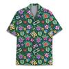 Retro Disco Music Cube Hawaiian Shirts For Men Galaxy Pop Skateboard Mens Hawaiian 80s 90s Shirts Short Sleeve Hip Hop Shirts