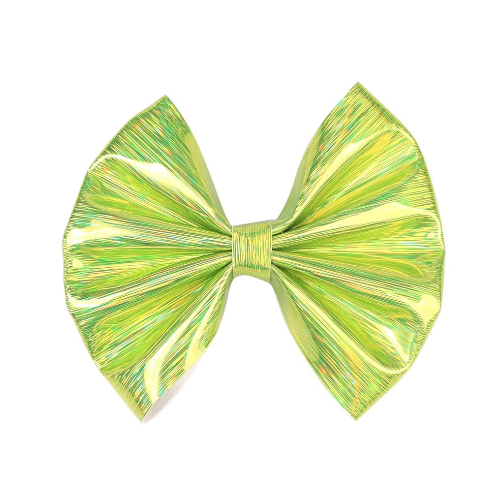 4,7 Zoll PU Gold Metallic Haarspange für Mädchen Haarschleifen Niedliche Kinder Haarspange Handgefertigter Kopfschmuck Kinder Haaraccessoires