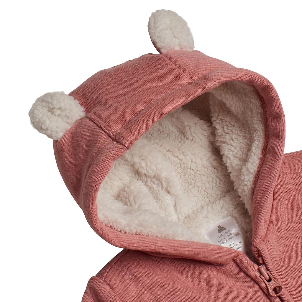 Mono Largo con Forro Polar y Capucha 433504 para Bebé Niña