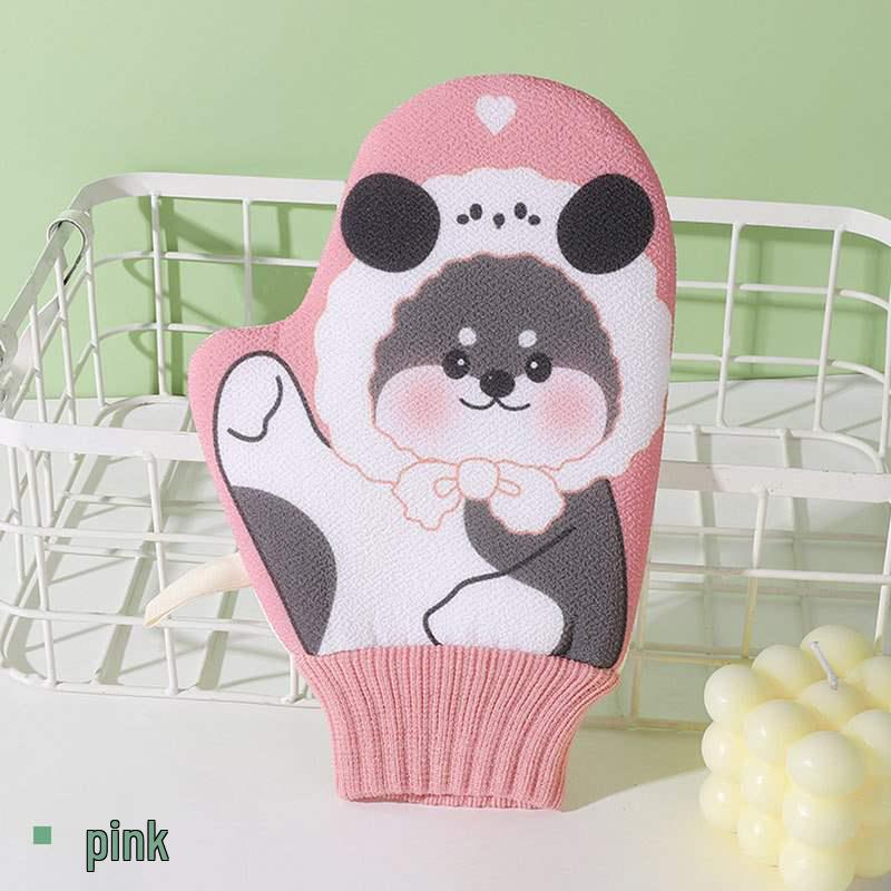 Children s Double-Sided Cartoon Bath Scrub Towel - Exfoliating Baby Bath Mitt