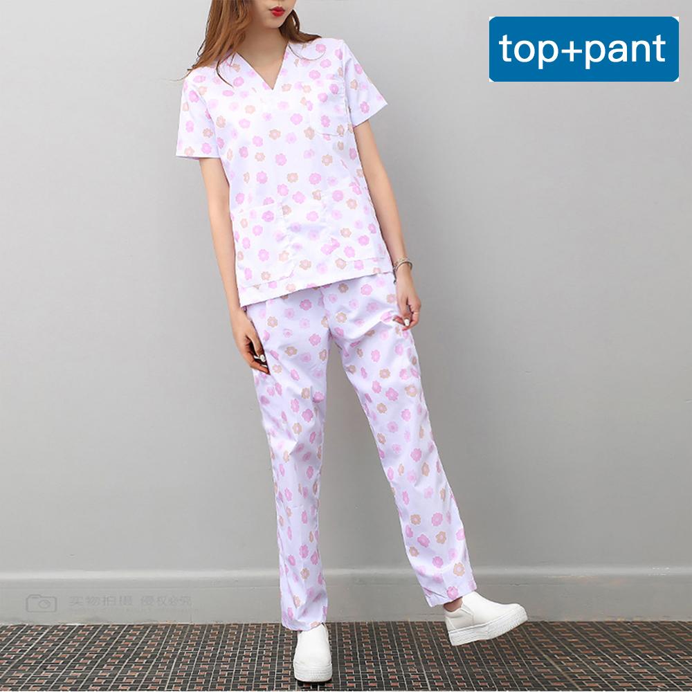 Niaahinn High Quality Spa Uniforms Unisex V-Neck Work Clothes Pet Grooming Institutions Set Beauty Salon Clothes Scrubs Clothes