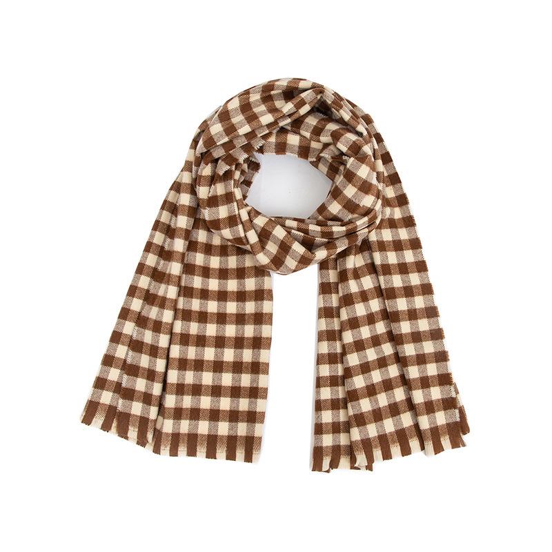 

Imitation Cashmere Women Scarf Autumn Winter Small Plaid Scarve Pashmina Mujer Female Echarpe Hiver Foulard Bufanda Shawl Unisex One Size& 8Y