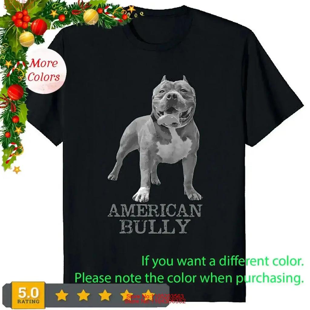 American Bully Dog Lover Essential Classic T Shirt Vintage Comfortable Unisex Soft Breathable Slightly Fashion Versatile