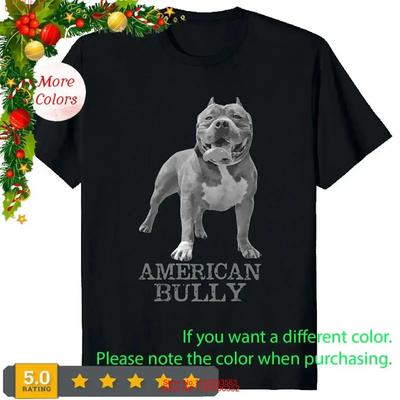 American Bully Dog Lover Essential Classic T Shirt Vintage Comfortable Unisex Soft Breathable Slightly Fashion Versatile