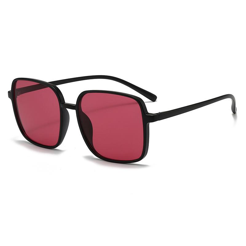 Trendy Unisex Square Frame Sunglasses: Stylish & Versatile Sun Protection
