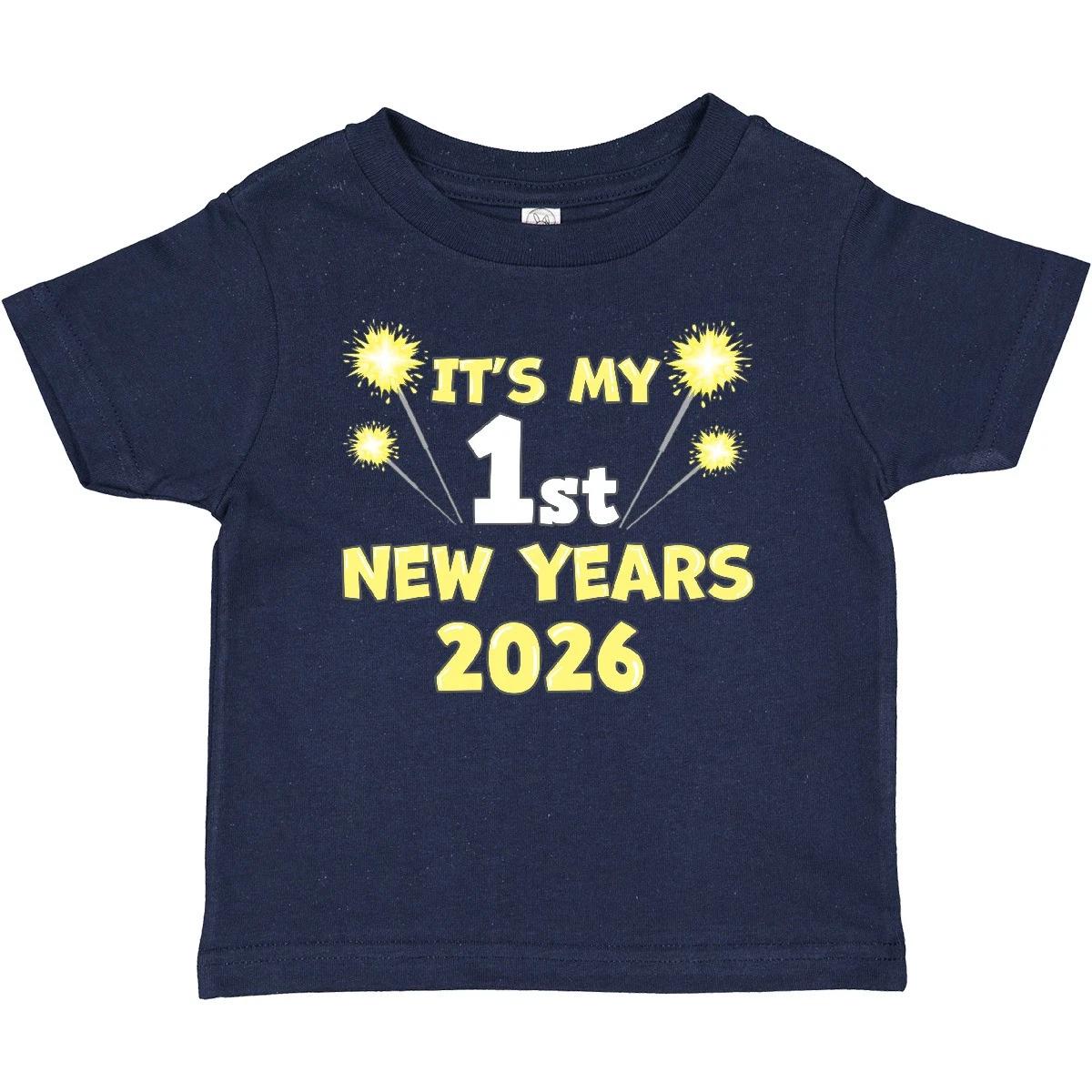 Inktastic It s My 1st New Years 2026 Baby T-Shirt Happy Babys Christmas Infant 150