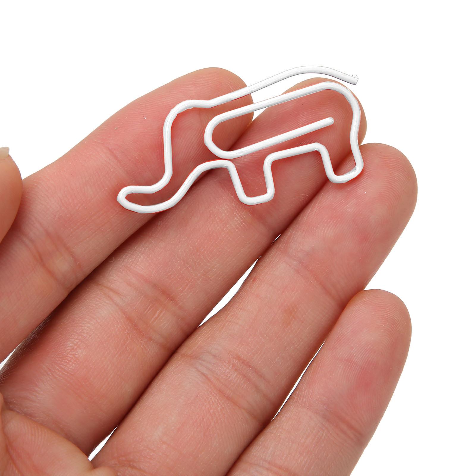 

100PCS Paper Clips Cute Shape Slip Resistant Colorfast Rust Proof Portable Lightweight for Card Making