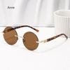 Rimless Round Sunglasses Men Fashion Classic Vintage Outdoor Shades Ins Trendy Luxury  Design Anti-UV Sun Glasses