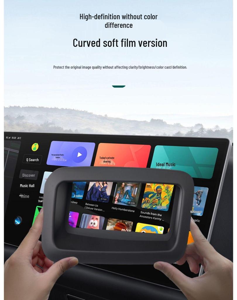 Ideal i6/i8L6L7L8L9 Head-Up Display Protective Frame & Dashboard HUD Cover – Accessories & Decoration