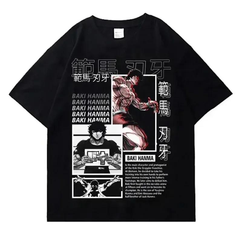 

Футболка с принтом аниме Harajuku Streetwear Летняя свободная мужская хлопковая футболка с коротким рукавом в стиле хип-хоп с круглым вырезом Женская одежда Y2k XXXXXL небесно-голубой