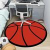 Football, Basketball, and Volleyball Round Rug, Non-slip Floor Mat for Living Room, Bedroom, Bathroom, Holiday Home Decoration