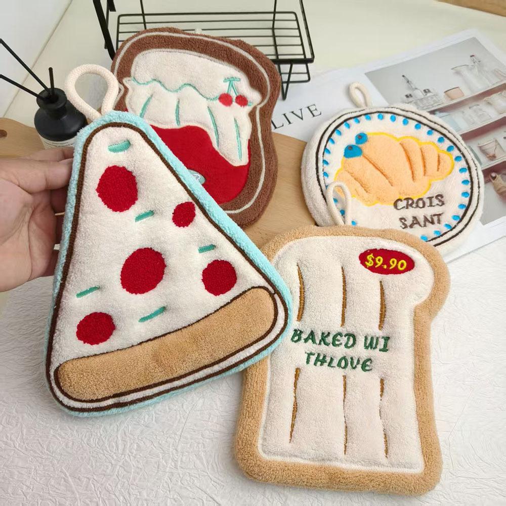 Suspended Hand Towel Made of Ultra-fine Fiber, Food Series Hand Towel, Suitable for Kitchen and Bathroom