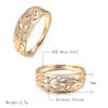 New  Fashion Natural Zircon Leaf Ring For Women  Rose Gold Geometric Hollow Line Wave Ring Vintage Wedding Fine Jewe