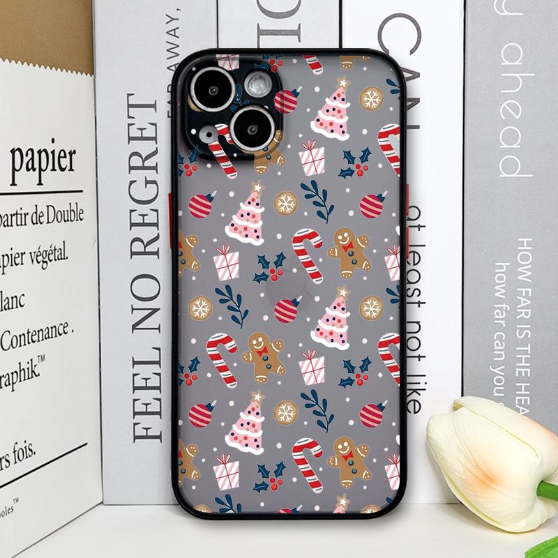 Christmas Tree Gingerbread Graphic Phone Case for Samsung Galaxy S25 S24 S23 Ultra S22 Plus S21 FE 5G Soft Covers New Year Gifts
