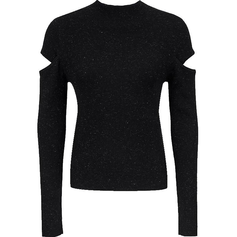 Veromoda Women's Slim Fit Half-High Neck Knit Sweater