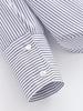 Spring 2026 European & American Style Stand Collar Striped Poplin Shirt with Scarf