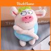 Adorable Green Plush Pig Keychain Cute Stuffed Animal Bag Charm Gift For Collectors
