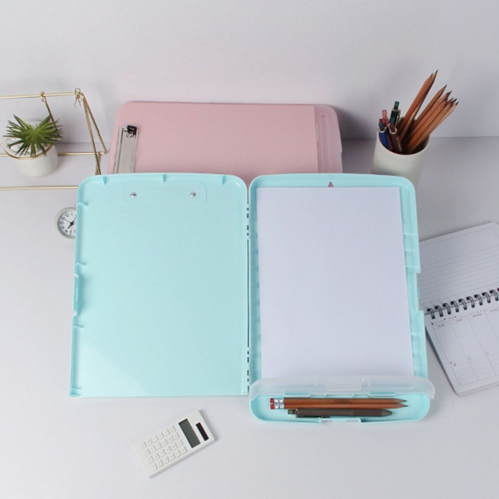 A4 File Clipboard Box With Pen Holder Plastic Documents Holder a4 Binder Writing Board Work