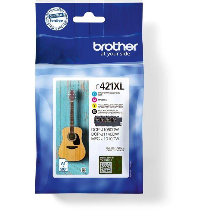Cartouches d'encre - Brother - LC421XL - Pack de 4 - Multicolore - Original