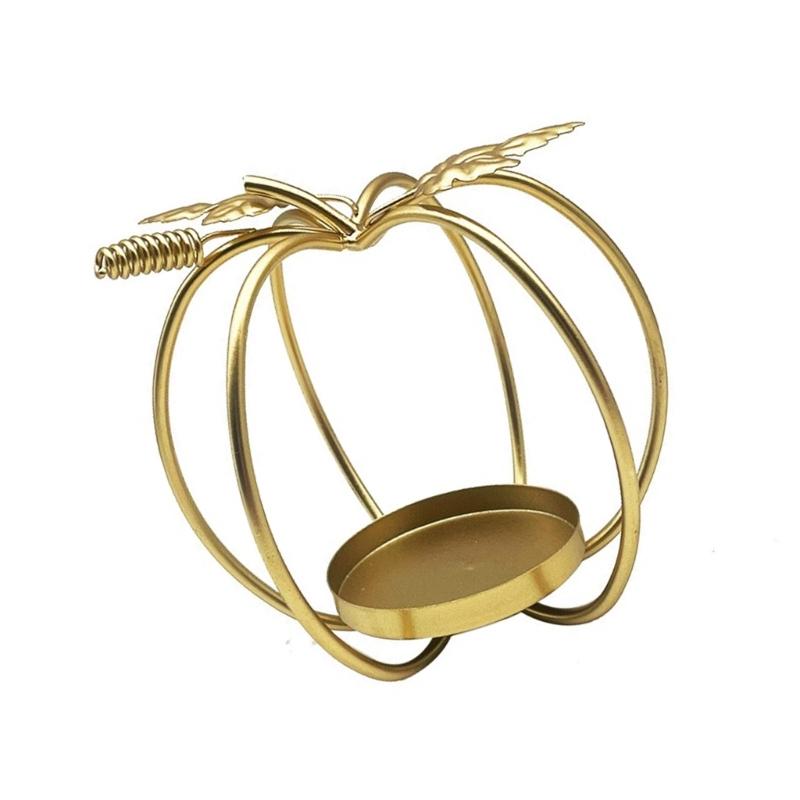 Европейский железный подсвечник в форме тыквы — фото 4