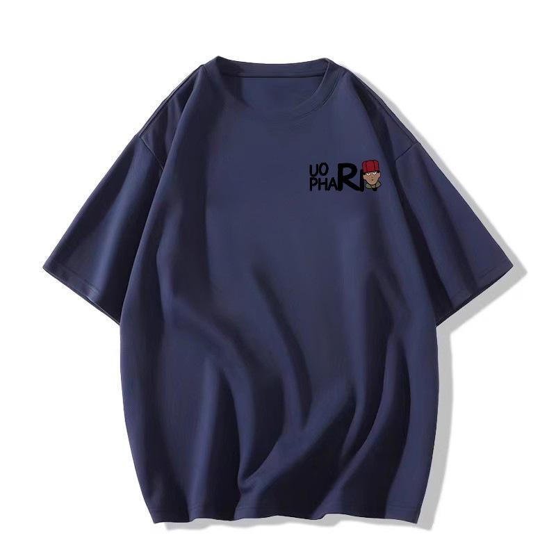 2025 Summer Women's Loose Fit Pure Cotton Oversized Short Sleeve T-shirt for Teens