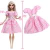 14 Pcs/Set Fashion Doll Clothes and Accessories for 30cm Doll 11.5'' Shiny Dress Mini Skirt Tops Pants Hangers Boots